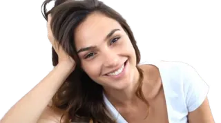 😏 Gal Gadot actriz, modelo, mujer, celebridad, sonrisa telegram sticker