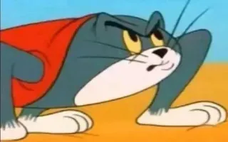 😒 Tom Cat Tom and Jerry Desenho animado, Gato, Personagem, Animação, Tom e Jerry telegram sticker