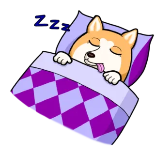 💤 Zzz perro, dormir, durmiendo, zzz, lindo, animal whatsapp sticker