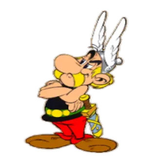 😠 Asterix Asterix, Desenho animado, Personagem de banda desenhada, Francês, Capacete, Capacete alado whatsapp sticker