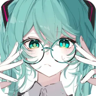 🤓 Hatsune Miku Vocaloid telegram sticker