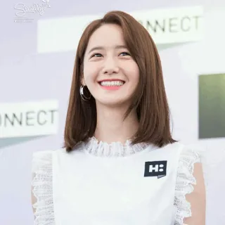 🐚 CONNECT mulher, coreana, sorrindo, atriz, cantora, celebridade whatsapp sticker