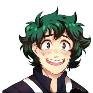 😀 Izuku Midoriya My Hero Academia Anime, My Hero Academia, Izuku Midoriya, Deku, MHA whatsapp sticker