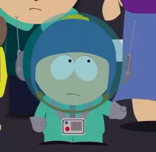 🤨 Butters Stotch South Park cartoon, astronaut, animated, tv show, Butters, South Park telegram sticker
