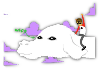 🦄 wtf? Hund, Text, Cartoon whatsapp sticker