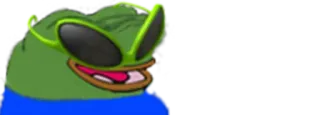 👽 Pepe the Frog pepe, żaba, mem, okulary przeciwsłoneczne, fajny telegram sticker