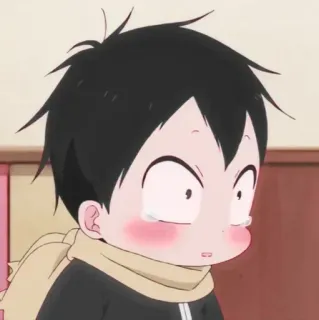 ❤️‍🔥 Anime, Ragazzo, Piangere, Triste, Arrabbiato, Lacrime telegram sticker