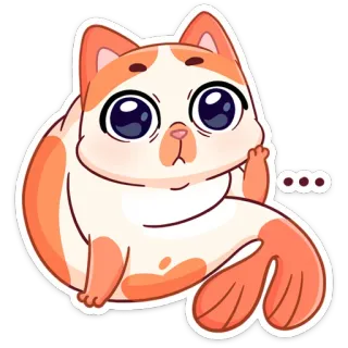 ☹️ ... Katze, Kätzchen, Tier, süß, Aufkleber, Cartoon, lustig, beleidigend telegram sticker