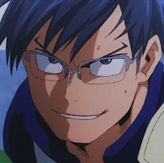 😃 Tenya Iida My Hero Academia อนิเมะ, มังงะ, มายฮีโร่ อคาเดเมีย, เท็นยะ อิดะ, อิดะ, ตัวละคร telegram sticker