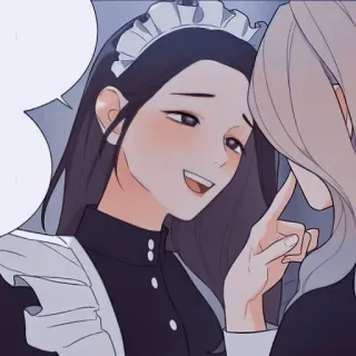 🍨 maid, anime, cute, dress telegram sticker