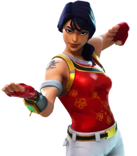 💪 Fortnite Fortnite, trò chơi, nhân vật, skin, đấu, hành động telegram sticker