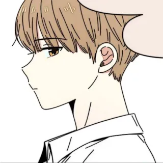 📜 Anime, Manga, Dibujo animado, Chico, Retrato, Persona, Ilustración telegram sticker