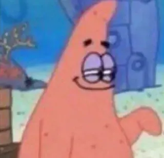 ➖ Patrick Star SpongeBob SquarePants Patrick, Étoile, Bob l'éponge, Dessin animé, Nickelodeon, Drôle telegram sticker
