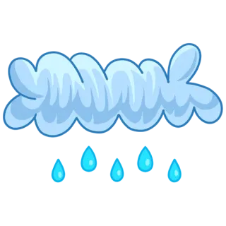 💦 awan, hujan, cuaca, air, langit whatsapp sticker