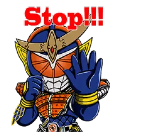 ✋ Stop!!! Stop, Hand, Cartoon, Pantser telegram sticker