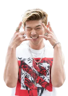 🤟 homem, asiático, pessoa, posando, gesto, joias whatsapp sticker