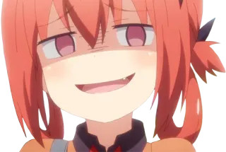 😏 Satania Gabriel DropOut Anime, Satania, Gabriel DropOut, Kreskówka, Demon, Złośliwy whatsapp sticker