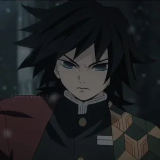 ⚠ Giyu Tomioka Demon Slayer Anime, Demon Slayer, Giyu Tomioka, Personaggio whatsapp sticker