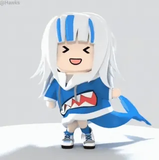 😆 Gawr Gura Anime, Vtuber, Hai, Niedlich, Gura whatsapp sticker