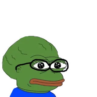 🗽 Pepe the Frog pepe, sapo, meme, óculos, meme da internet telegram sticker