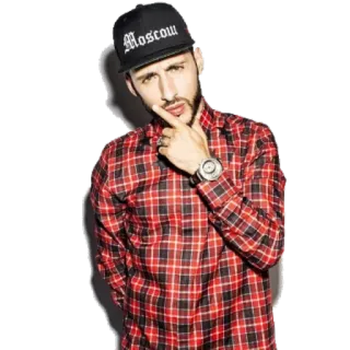 🤔 Moscow Mann, Moskau, Hut, Porträt, Holzfällerhemd telegram sticker