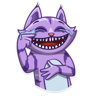 😂 Katze, lachen, weinen, Sticker, Emoji whatsapp sticker