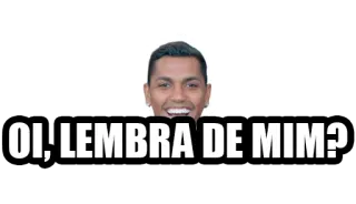 ❓ OI, LEMBRA DE MIM? salutation, souvenir, question, mème telegram sticker