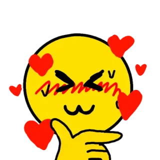 🥰 emoji, corações, amor, beijo, fofo, flerte telegram sticker