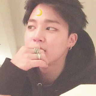 💎 người, mặt trăng, gương mặt, người đàn ông, chân dung, trang sức telegram sticker