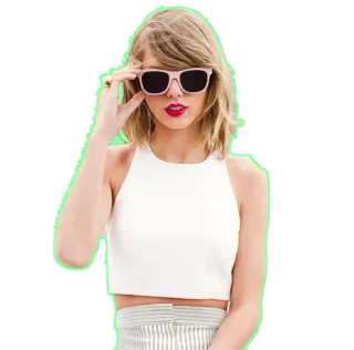 😎 Taylor Swift penyanyi, selebriti, potret, bintang pop, mode telegram sticker