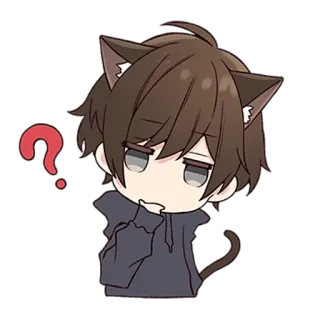 Менхера–кун 12 @nyasticks telegram stickers