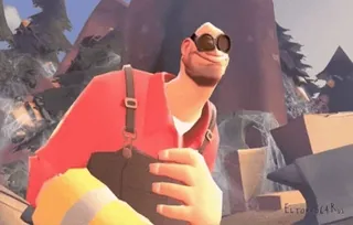 🤨 Engineer Team Fortress 2 video game, insinyur, Team Fortress, karakter telegram sticker