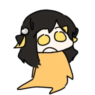 😯 anime, cartoon, character, cute, sticker telegram sticker