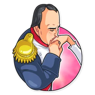 😘 Napoleon Bonaparte Napoleão, histórico, militar, liderança telegram sticker