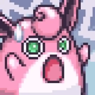 😱 Clefairy pokemon, clefairy, fofo, pixel art, rosa telegram sticker