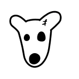 🫥 漫画, 可愛い, 動物, 頭, 白, 黒 whatsapp sticker