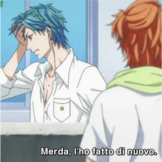 💩 Merda, l'ho fatto di nuovo. Anime, Desenho animado, Frustração, Italiano telegram sticker
