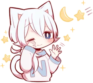 White Kitten (4) whatsapp stickers