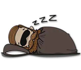 😴 sleeping, sleep, zzz, tired, nap, cartoon, rest telegram sticker