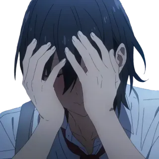 🙈 Anime, Traurig, Manga, Charakter, Emotional telegram sticker