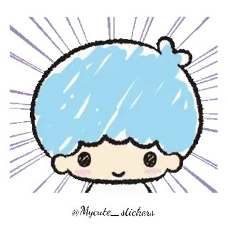 💫 Kiki Little Twin Stars Kiki, Little Twin Stars, Sanrio, lindo, kawaii, anime, dibujos animados telegram sticker
