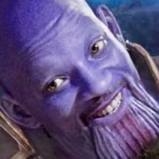 🧞‍♂️ Thanos thanos, marvel, vilão, super-herói, roxo, quadrinhos telegram sticker