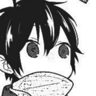 🖤 Anime, Manga, Schattig, Jongen, Sjaal telegram sticker