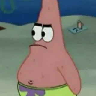 ✨ Patrick Star SpongeBob SquarePants 派大星, 海绵宝宝, 卡通, 搞笑, 表情, 粉色, 海星 telegram sticker