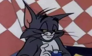 🆖 Tom Cat Tom and Jerry Cartoon, Kat, Kater, Tom en Jerry whatsapp sticker