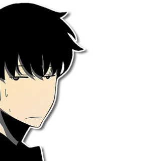 😒 anime, smug, character, manga, expression telegram sticker