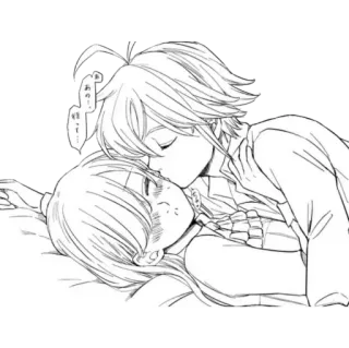💕 ああっ… Anime, Kuss, Manga, Schlaf, Romantik telegram sticker