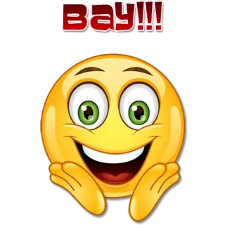 😱 Bay!!! emoji, face, smile, happy telegram sticker