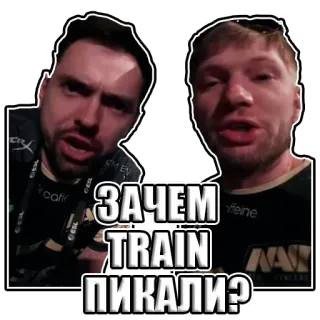 👨‍🏫 ЗАЧЕМ TRAIN ПИКАЛИ? csgo, counter-strike, game, esports, navi telegram sticker