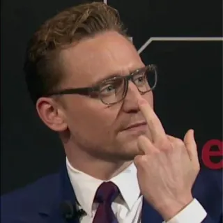🖕 hombre, persona, gafas, dedo corazón telegram sticker